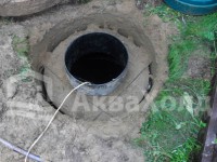 Монтаж вставки в бетонные кольца